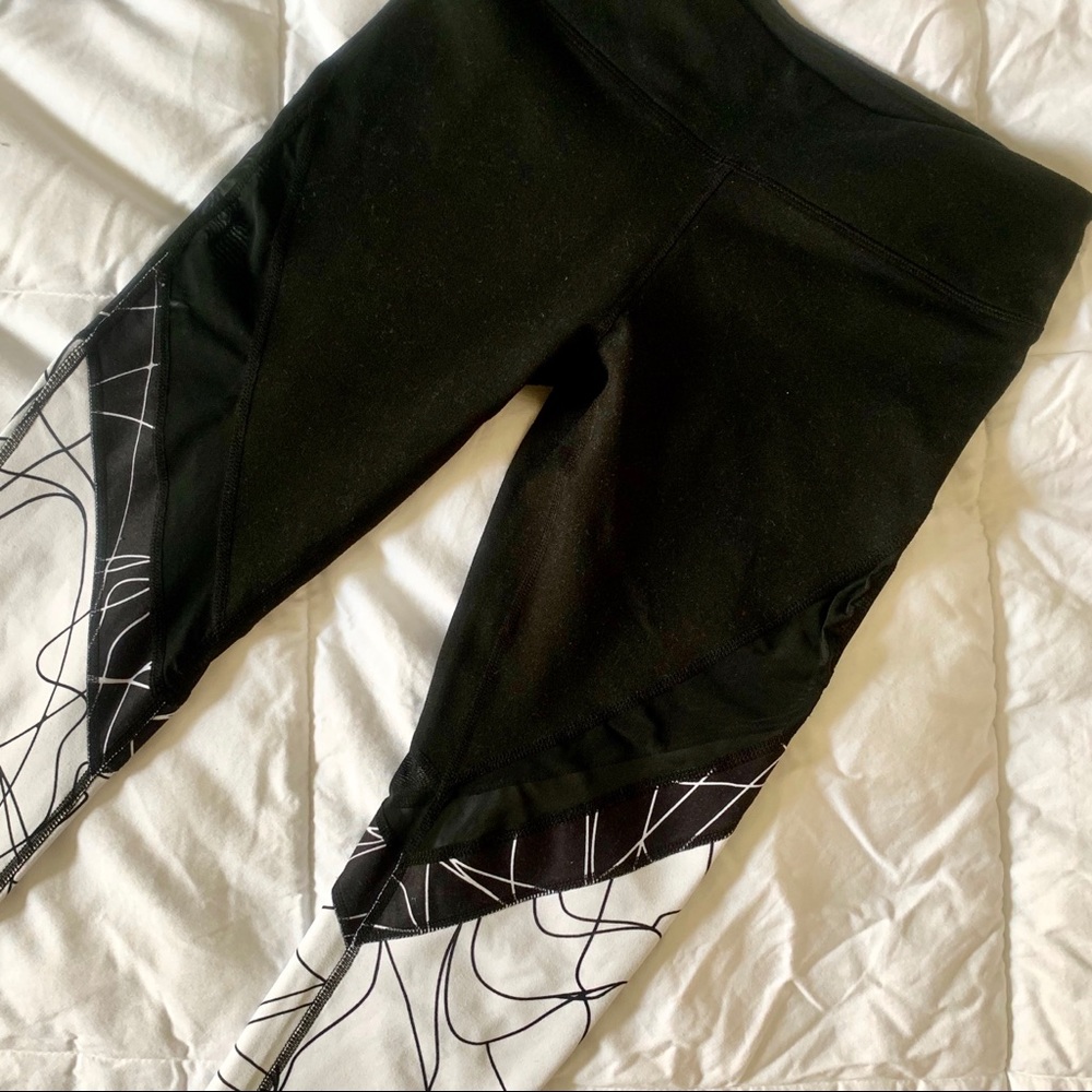 Black and white leggings